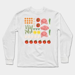 Veggie Flat Lay Long Sleeve T-Shirt